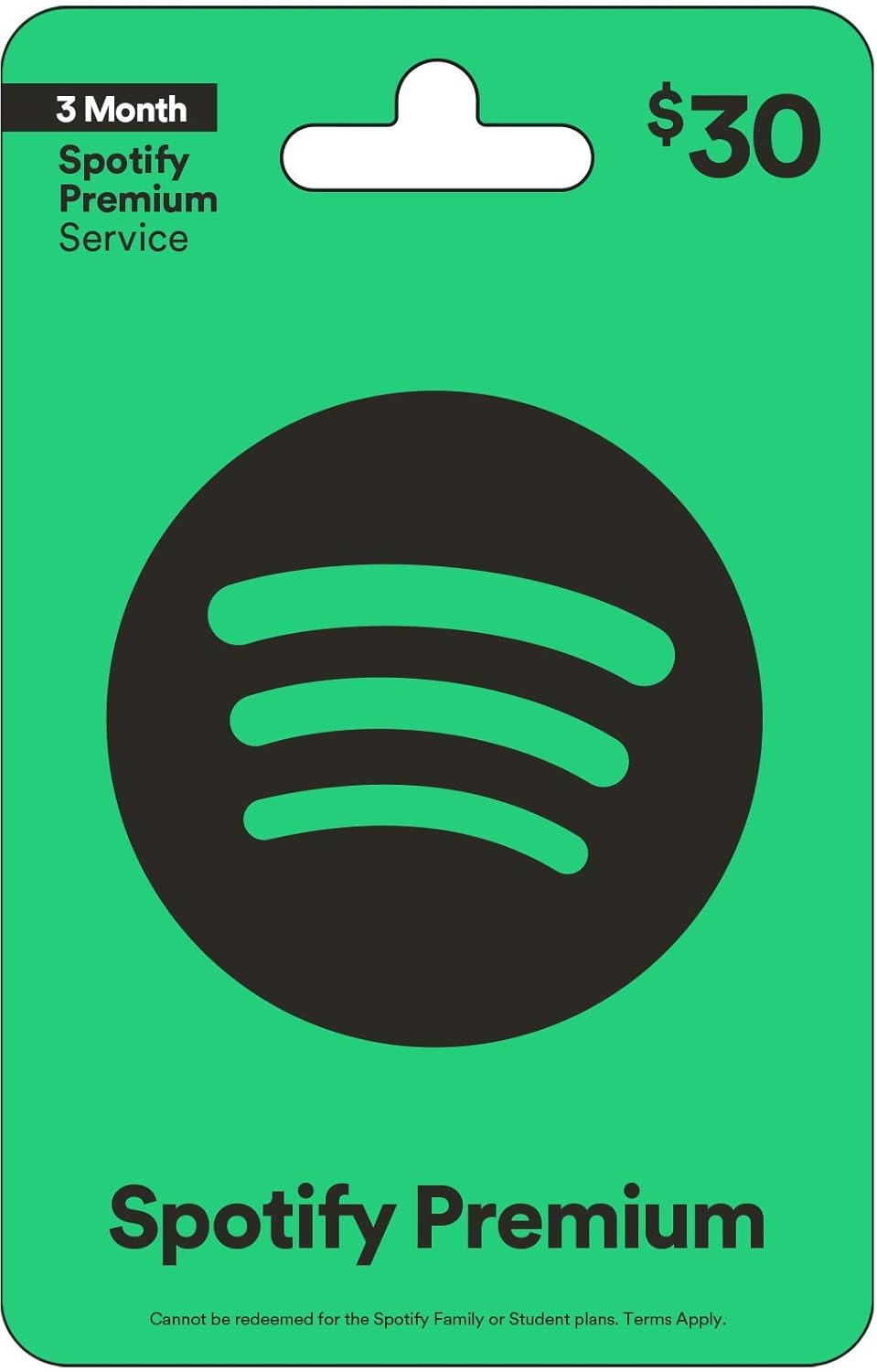 Carte-cadeau Spotify 30€